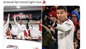 Meme Casemiro Absen Bikin Fans MU Cemas, Arsenal Senang Bukan Kepalang