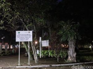 Taman di Kota Malang Suram gegara Tangan Jahil Curi Lampu Penerangan Taman di Kota Malang Suram gegara Tangan Jahil Curi Lampu Penerangan
