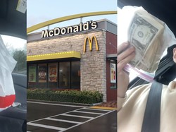 Terima Kantong Isi Uang Rp 75 Juta dari Pegawai McD, Pria Ini Kaget