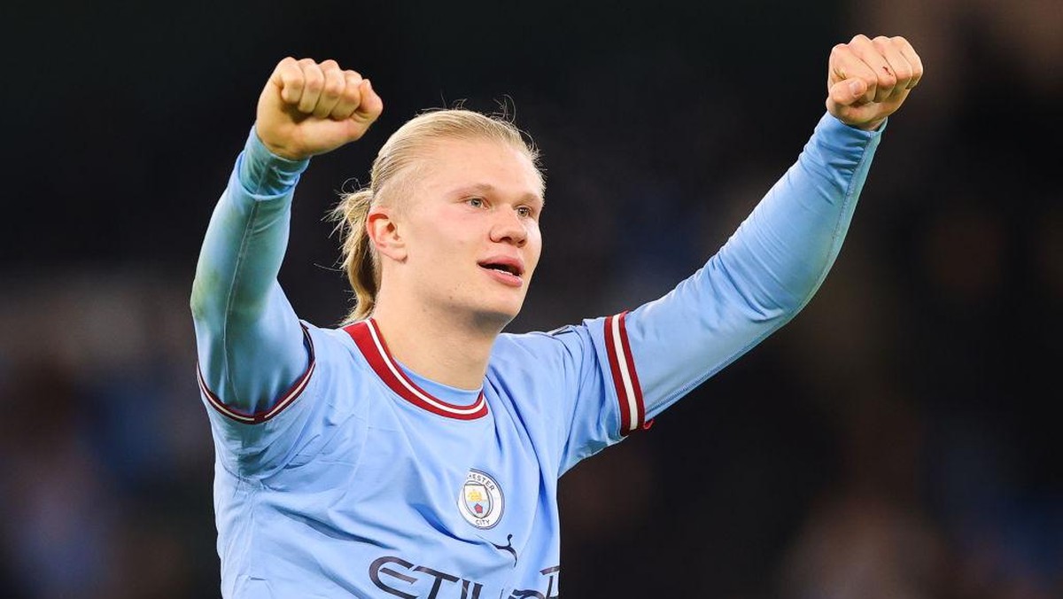 Haaland masih menjadi top skor Liga Inggris musim ini. Foto: Getty Images/James Gill - Danehouse