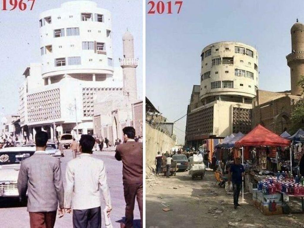 Foto Mencengangkan Dulu dan Sekarang, Ada yang Kini Hancur Lebur Foto Mencengangkan Dulu dan Sekarang, Ada yang Kini Hancur Lebur