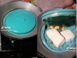 Masak Tahu Pakai Tupperware Ibunya, Pria Ini Bikin Netizen Khawatir