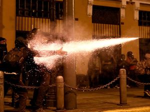 Suasana Mencekam Aksi Tuntut Presiden Baru Peru Mundur