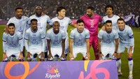 Riyadh All Star merupakan gabungan pemain-pemain yang bermain untuk Al Nassr klub yang dibela Cristiano Ronaldo dengan Al Hilal (Foto: AP/Hussein Malla)