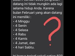 Viral Bulan Februari 2023 Terjadi 823 Tahun Sekali, Benarkah?