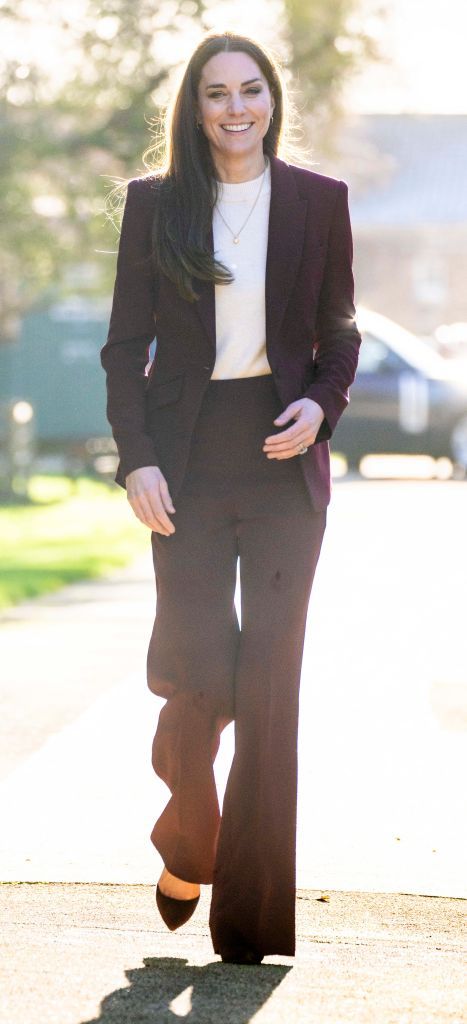 LONDON, ENGLAND - JANUARY 19: Catherine, Princess of Wales arrives at a reception for the England Wheelchair Rugby League Team at Hampton Court Palace on January 19, 2023 in London, England. The England team were crowned World Champions in November after beating France in the Rugby League Wheelchair World Cup Final, boosting support for the sport. (Photo by Mark Cuthbert/UK Press via Getty Images)