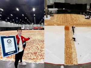 Pecah Rekor! Pizza Hut Bikin Pizza Terbesar di Dunia Berisi 68 Ribu Potong Pecah Rekor! Pizza Hut Bikin Pizza Terbesar di Dunia Berisi 68 Ribu Potong