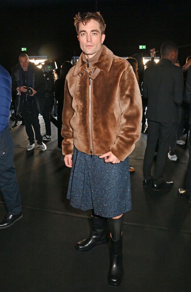Robert Pattinso's style at the Dior Menswear Fall/Winter 2023-2024 fashion show.