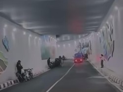 Duh, Underpass Dewi Sartika Depok Malah Jadi Tempat Nongkrong