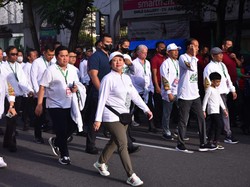 Ikut Jalan Sehat Porseni NU, Puan: Nahdliyin Sehat, NU Semakin Kuat