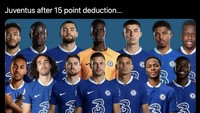 Ledekan terhadap Juventus bikin Chelsea kena senggol. Sama-sama posisi 10 sih! Foto: dok. Twitter