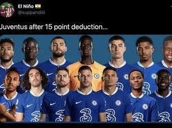 Ledekan terhadap Juventus bikin Chelsea kena senggol. Sama-sama posisi 10 sih! Foto: dok. Twitter