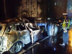 Tabrak Truk Kontainer di Tol Bandara Soetta KM 22, Pengemudi Mobil Tewas