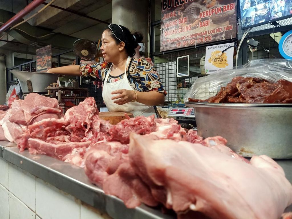 Pedagang Daging Babi di Denpasar Minta Pemerintah Antisipasi Penyakit ASF