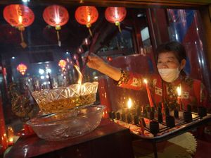 Perayaan Imlek 2023 di Klenteng Gondomanan Yogyakarta