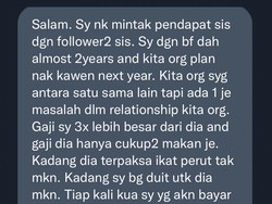Viral Curhat Wanita yang Galau karena Gaji Calon Suami 3 Kali Lebih Rendah