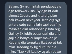 Viral Curhat Wanita yang Galau karena Gaji Calon Suami 3 Kali Lebih Rendah Viral Curhat Wanita yang Galau karena Gaji Calon Suami 3 Kali Lebih Rendah