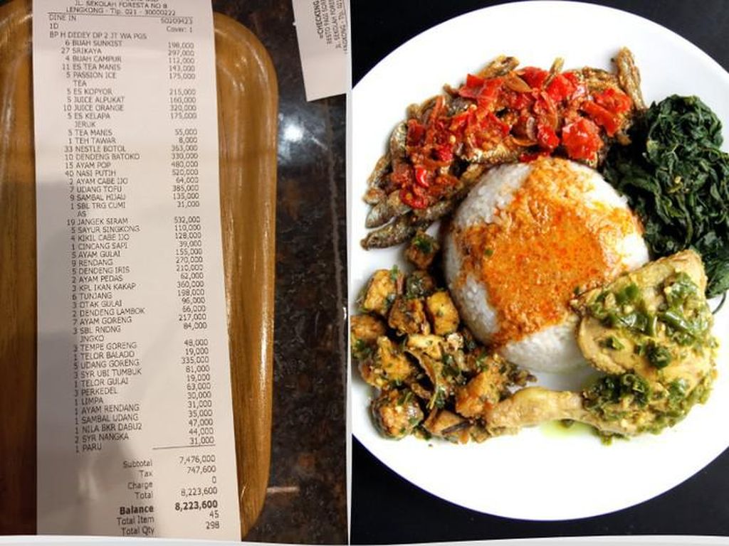 Makan Nasi Padang Rp 495 Ribu hingga Rp 8 Juta, Ini Kisah Viralnya Makan Nasi Padang Rp 495 Ribu hingga Rp 8 Juta, Ini Kisah Viralnya
