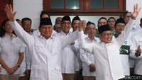 Makin Lengket Prabowo dan Cak Imin Saat Resmikan Sekber Gerindra-PKB