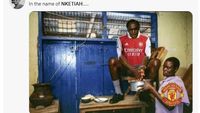 Meme Eddie Nketiah Jadi Mimpi Buruk Manchester United