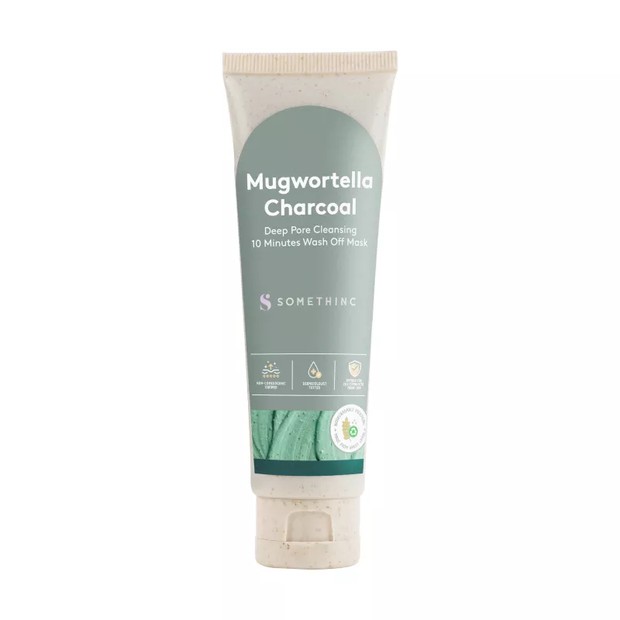 Mugwortella Charcoal Deep Pore Cleansing 10 Minutes Wash Off Mask. Foto: somethinc.com