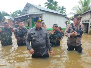 Puluhan Rumah di Sarolangun Jambi Terendam Banjir