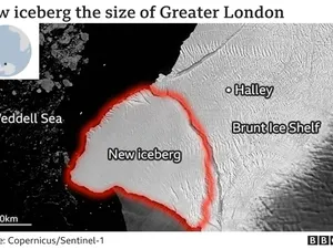 Gawat! Bongkahan Es Seluas London Raya Pecah di Antartika