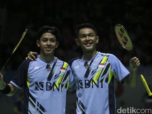 Kerja Keras Fajar/Rian di Laga Perdana Indonesia Masters 2023 Kerja Keras Fajar/Rian di Laga Perdana Indonesia Masters 2023