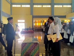 KPU Dompu Lantik 243 PPS, Disebar di 8 Kecamatan