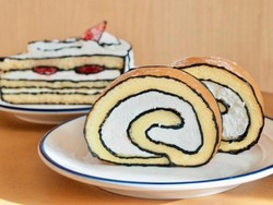 Kreatif! Cara Bikin Kue Tampak 2D Hanya Pakai Saus Cokelat