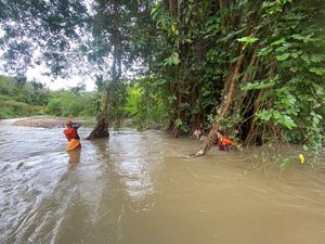 Santri Musthafawiyah Purba Baru yang Hanyut di Sungai Belum Ditemukan