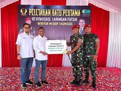 Pegadaian Bantu Revitalisasi Lapangan Olahraga Kopassus di Bogor