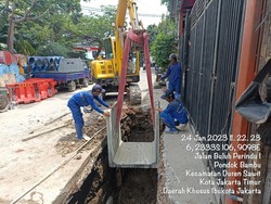 Pembangunan Got Antibanjir Pondok Bambu Masih Lanjut, Februari Rampung