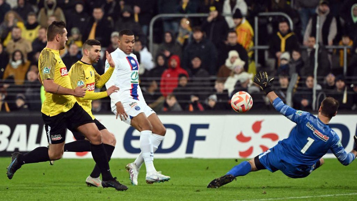 Kylian Mbappe bikin lima gol untuk PSG, tapi masih dicibir. (Foto: AFP via Getty Images/FRANCOIS LO PRESTI)