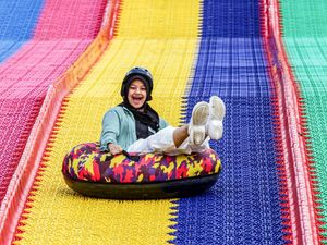 Serunya Main Rainbow Slide di Tengah Hutan Kintamani