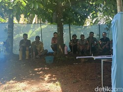 Suasana Jelang Pembongkaran Makam Siti Korban Wowon cs di Garut