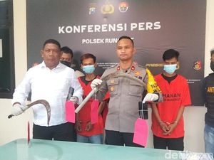 Penampakan 2 Begal dan Celuritnya yang Lukai Sopir Taksi Online di Surabaya