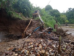 Gerebek Tambang Emas Ilegal di Merangin, 5 Pekerja Ditangkap