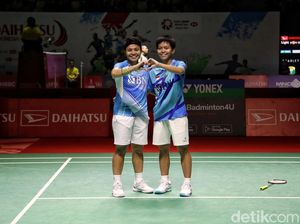 Mantap! Apri/Fadia Lolos Babak Perempatfinal Indonesia Masters 2023