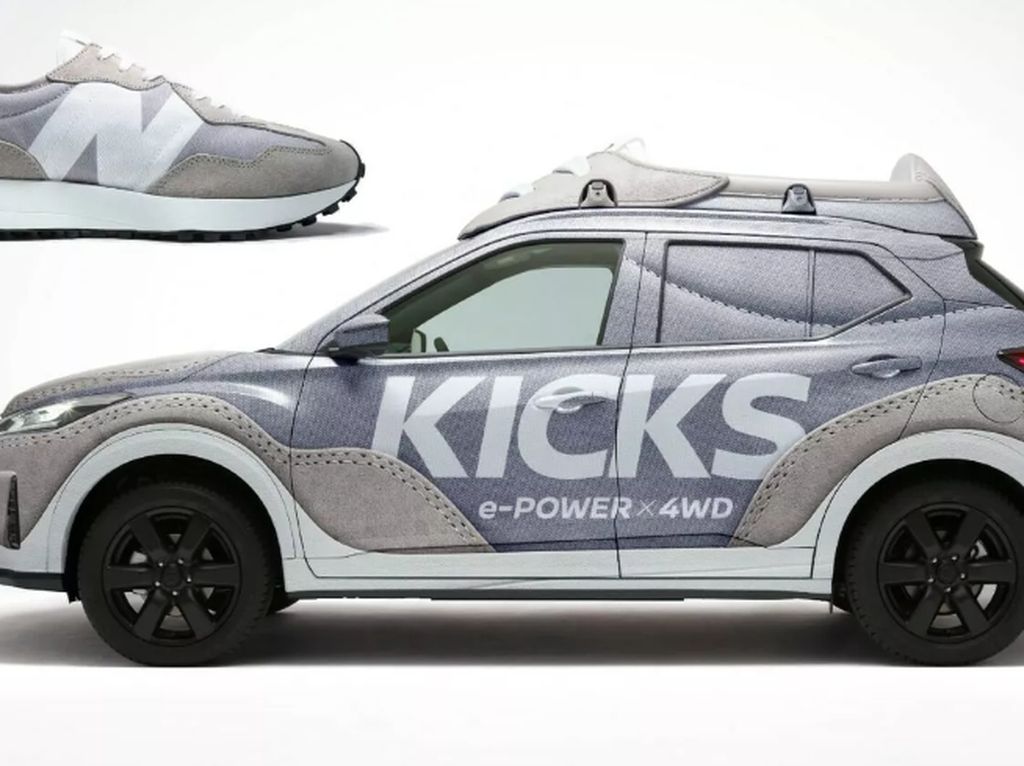 Nissan dan New Balance Kolaborasi Bikin Mobil Bergaya Sneakers