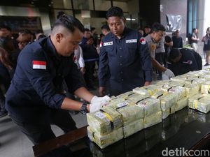 Penampakan 149 Kg Sabu yang Diamankan dari Jaringan Malaysia-Aceh