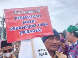 Perangkat Desa Demo di DPR, Tuntut Status Kepegawaian-Kesejahteraan