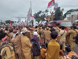 Legislator PD-PKB Temui Massa Aksi, Janji Perjuangkan Hak Perangkat Desa