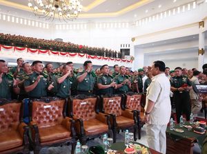 Perkuat Komando Teritorial, Prabowo Serahkan 100 Motor ke Babinsa di Semarang