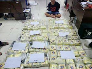 BNN Sumsel Tangkap Pria Bawa 115 kg Sabu Dikemas Teh China