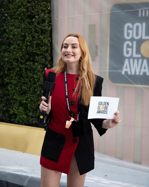 Amelia Dimoldenberg/ Foto: Instagram/ameliadimz Amelia Dimoldenberg di rehearsal Golden Globes Awards 2023