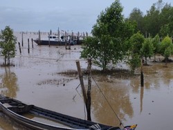 Kapal Nelayan Terbalik di Perairan Tungkal Jambi, 1 Orang hilang