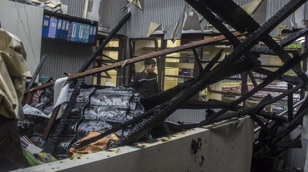 Begini Kondisi Gedung SDM Polda Kalsel Usai Terbakar