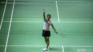Ekspresi Gregoria Usai Lolos ke Perempatfinal Indonesia Masters