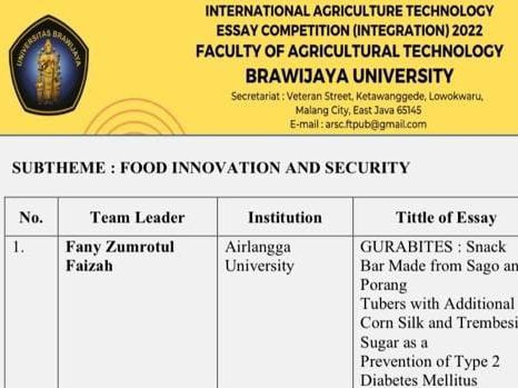 Inovasi Mahasiswa Unair: Snackbar untuk Penderita Diabetes dari Porang-Gula Trembesi Inovasi Mahasiswa Unair: Snackbar untuk Penderita Diabetes dari Porang-Gula Trembesi